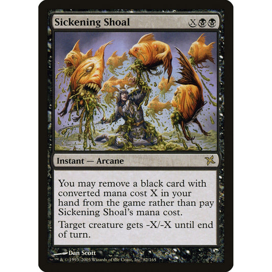 Sickening Shoal rare 82 Magic the Gathering Betrayers of Kamigawa S-Chinese