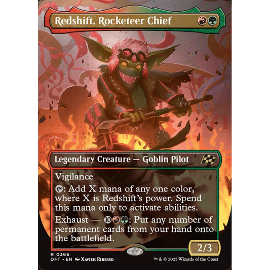 Redshift, Rocketeer Chief, 366, rare, Magic: The Gathering, Aetherdrift