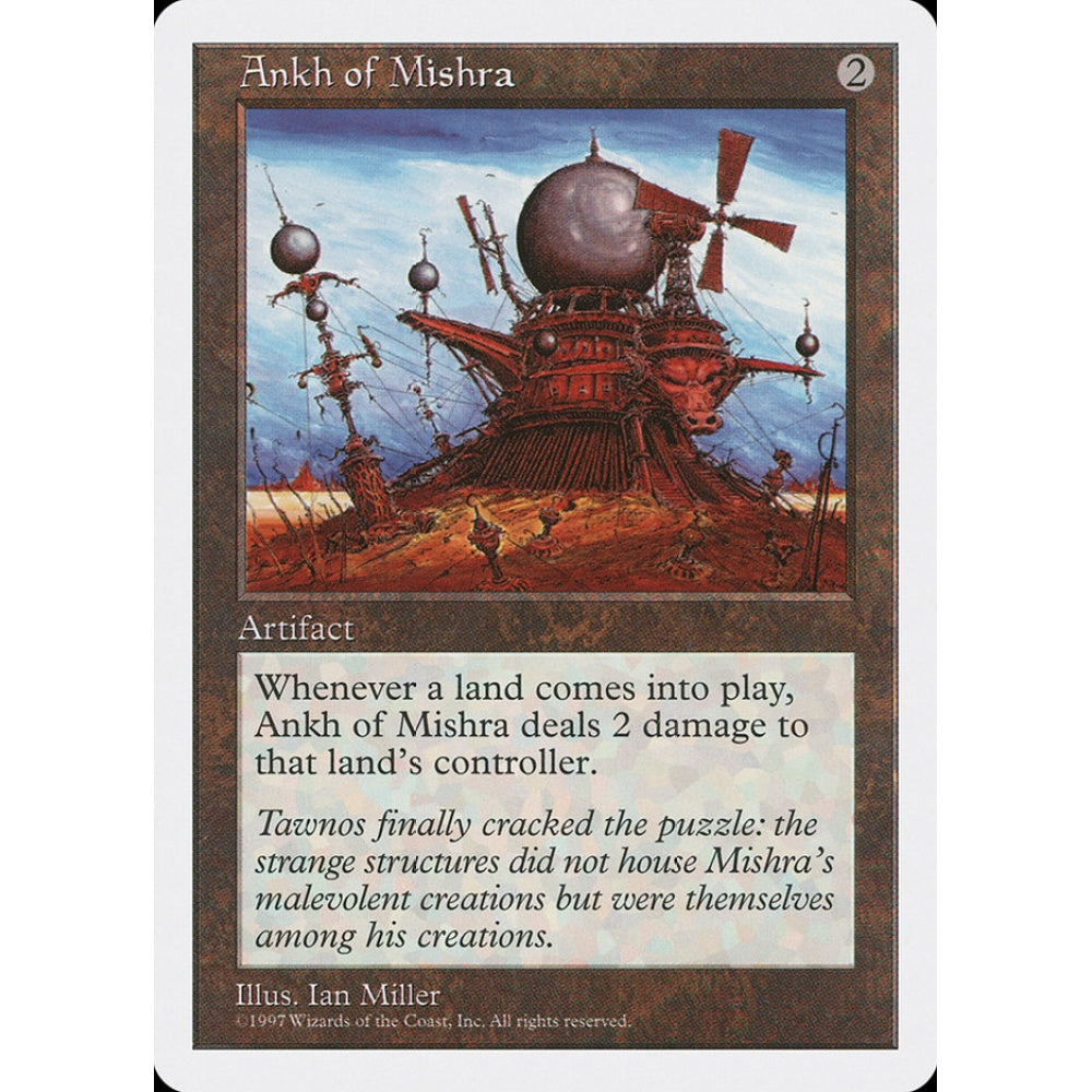 Ankh of Mishra rare 348 Magic the Gathering Fifth Edition