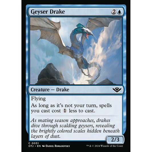Geyser Drake, 51, common, Magic: The Gathering, Outlaws of Thunder Junction