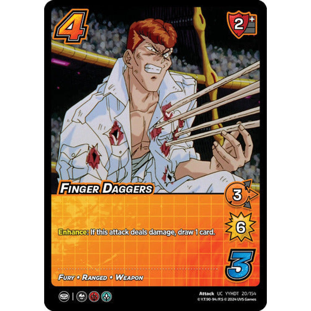 Finger Daggers, 20/154, UC, UniVersus, Yu Yu Hakusho: Dark Tournament