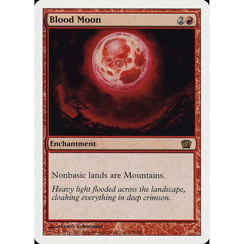 Blood Moon rare 178 Magic the Gathering Eighth Edition