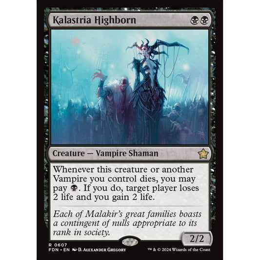 Kalastria Highborn, 607, rare, Magic: The Gathering, Foundations