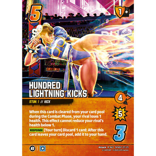Hundred Lightning Kicks 9/21 SF602 Universus Street Fighter 6: Challanger Series Chun-Li&Jamie Attack R-ALT