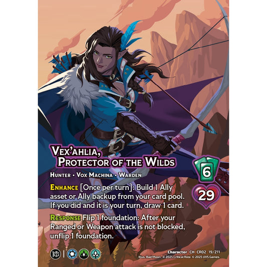 Vex’ahlia, Protector of the Wilds, 19/211, CR02, Universus, Critical Role: Heroes Of Exandria, Character, CH