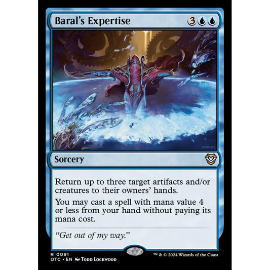 Baral's Expertise, 91, rare, Magic: The Gathering, Outlaws of Thunder Junction