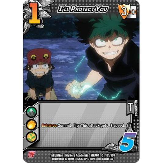 I'll Protect You, 101/108, C, UniVersus, MHA04 League of Villains