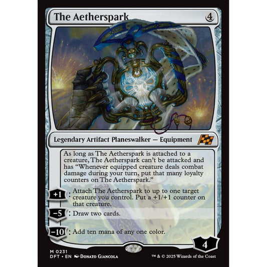 The Aetherspark, 231, mythic, Magic: The Gathering, Aetherdrift