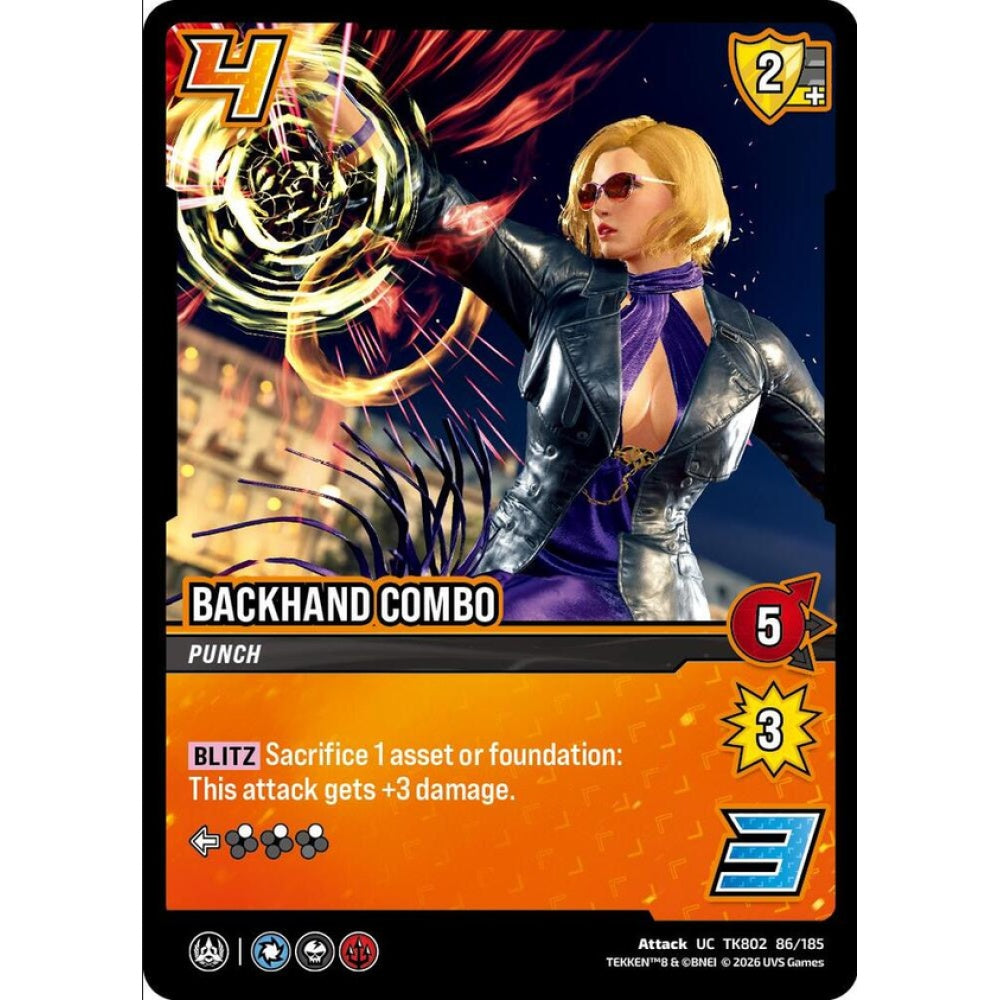 Backhand Combo 86/185 TK802 Universus Tekken 8 Attack UC