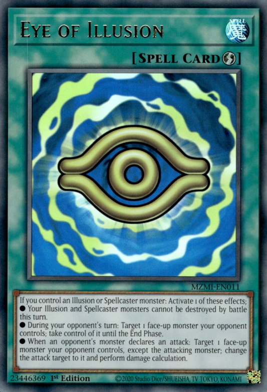 Eye of Illusion MZMI-EN011 Collector's Rare Collector's Rare Yu-Gi-Oh Maze of Millennia in Art
