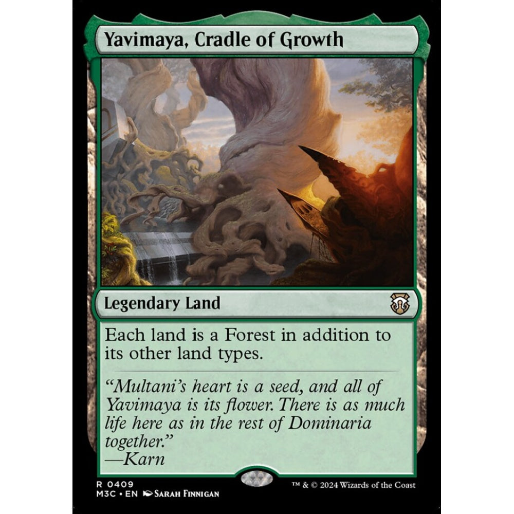 Yavimaya, Cradle of Growth, 409, rare, Magic: The Gathering, Modern Horizons 3