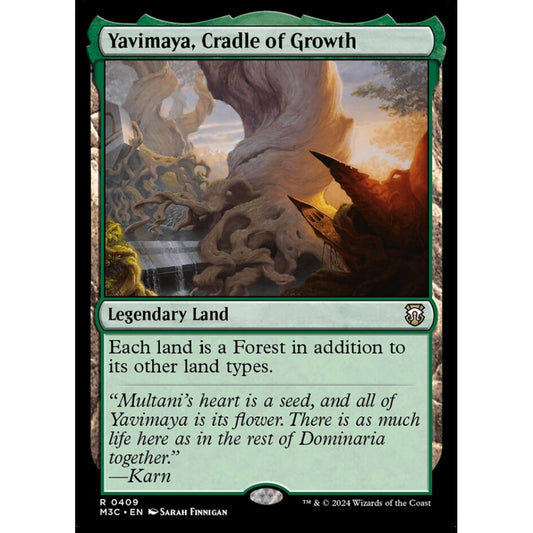 Yavimaya, Cradle of Growth, 409, rare, Magic: The Gathering, Modern Horizons 3