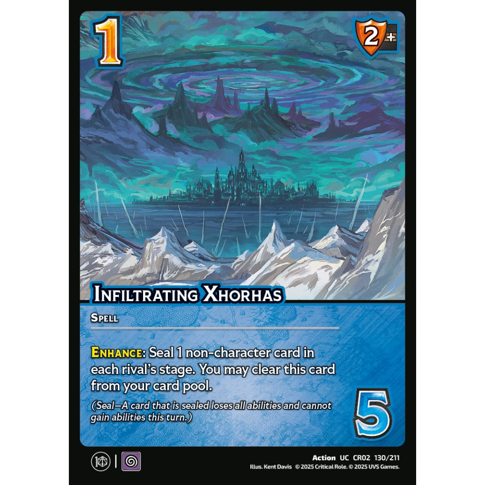 Infiltrating Xhorhas, 130/211, CR02, Universus, Critical Role: Heroes Of Exandria, Action, UC