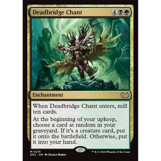 Deadbridge Chant, 215, mythic, Magic: The Gathering, Duskmourn: House of Horror