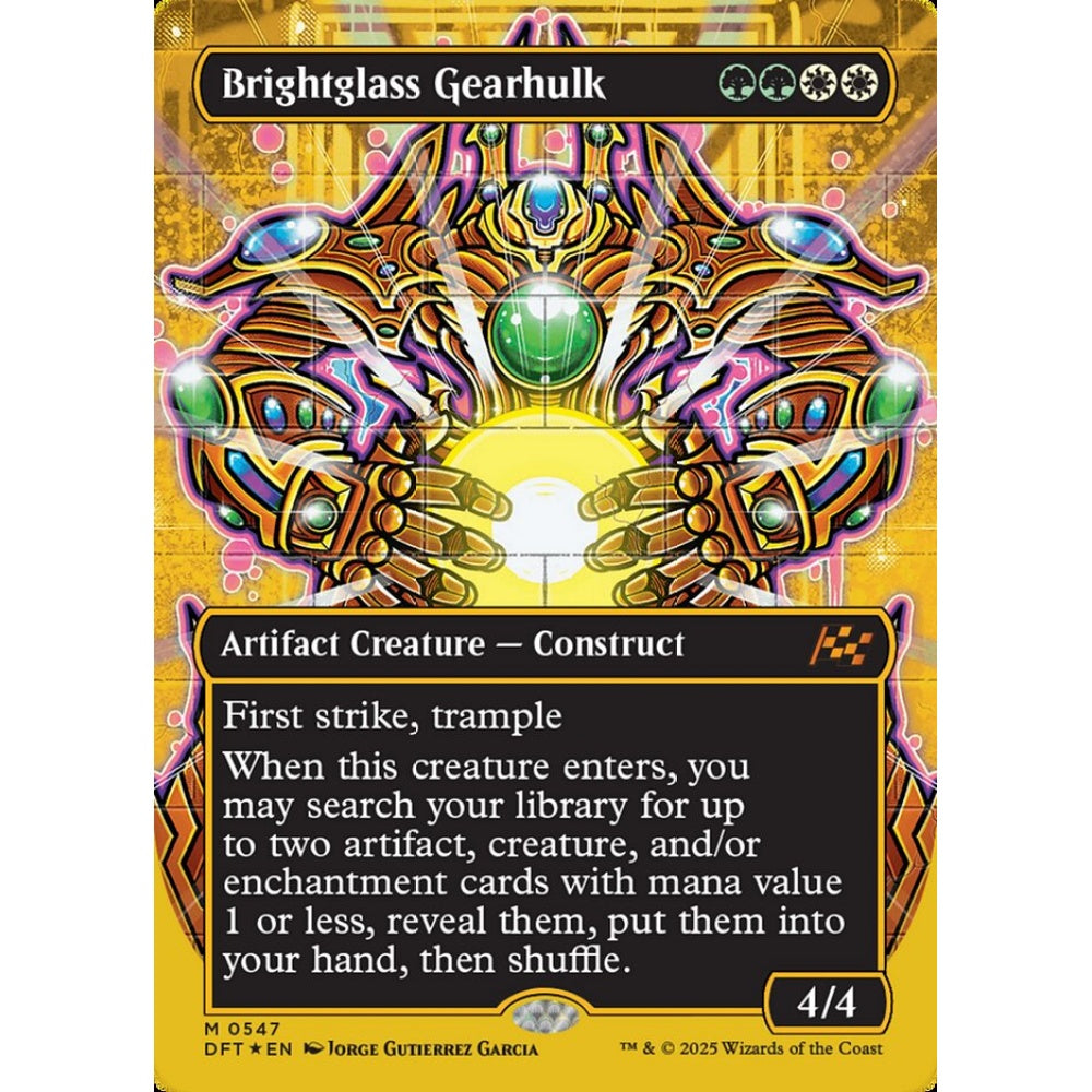 Brightglass Gearhulk, 547, mythic, Magic: The Gathering, Aetherdrift