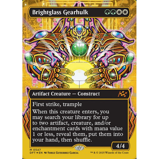 Brightglass Gearhulk, 547, mythic, Magic: The Gathering, Aetherdrift