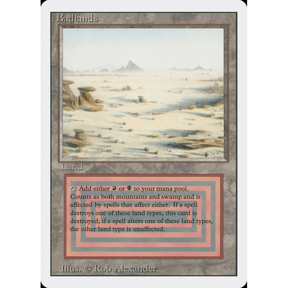 Badlands rare 282 Magic the Gathering Revised Edition