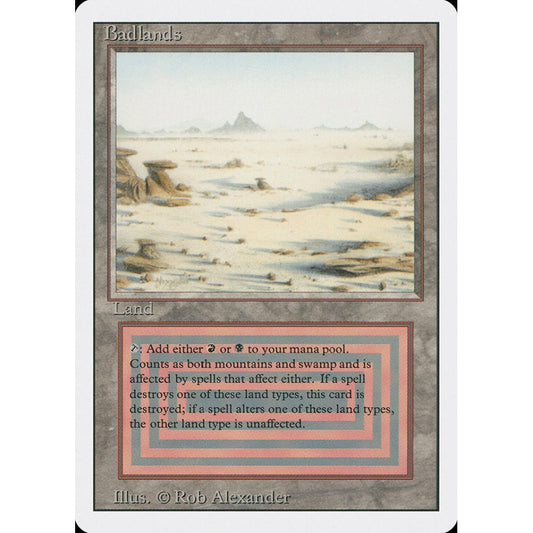 Badlands rare 282 Magic the Gathering Revised Edition