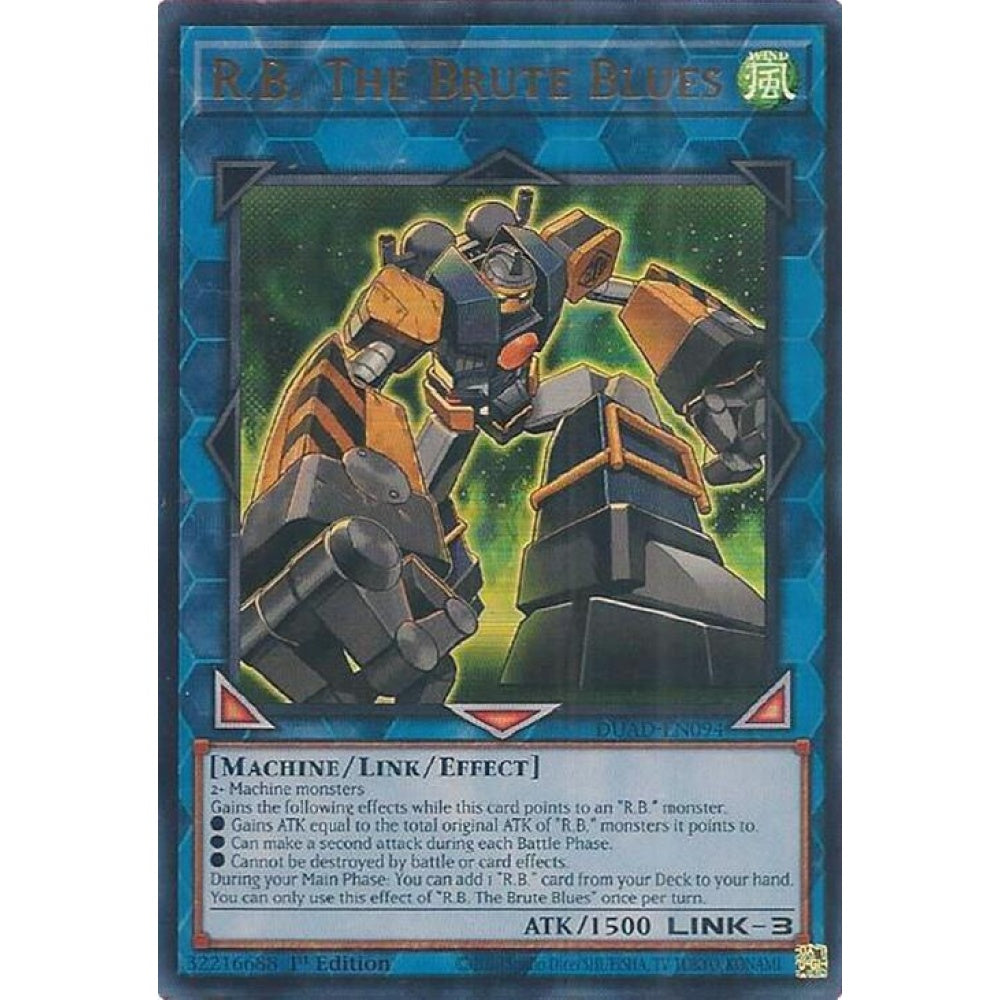 R.B. The Brute Blues DUAD-EN094 Ultra Yu-Gi-Oh Duelist's Advance