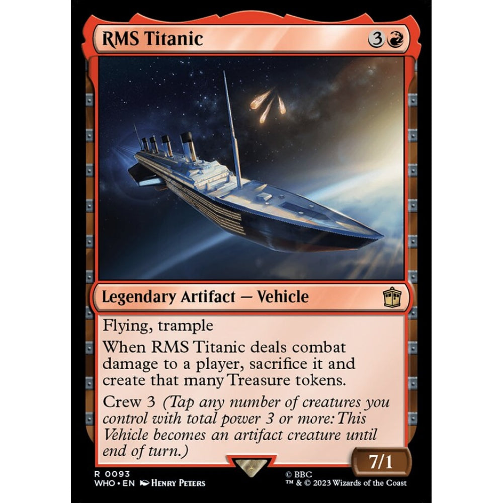 RMS Titanic rare 93 Magic the Gathering Doctor Who
