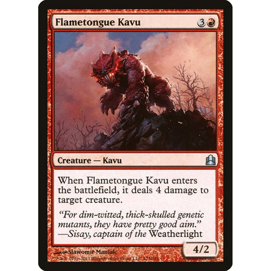 Flametongue Kavu uncommon 123 Magic the Gathering Commander 2011