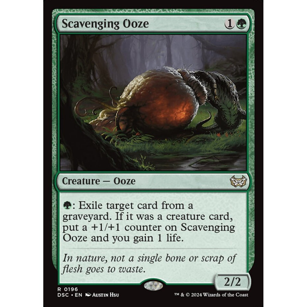 Scavenging Ooze, 196, rare, Magic: The Gathering, Duskmourn: House of Horror