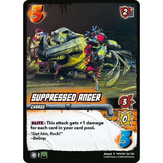 Suppressed Anger 66/186 TMNT01 Universus Teenage Mutant Ninja Turtles Attack R