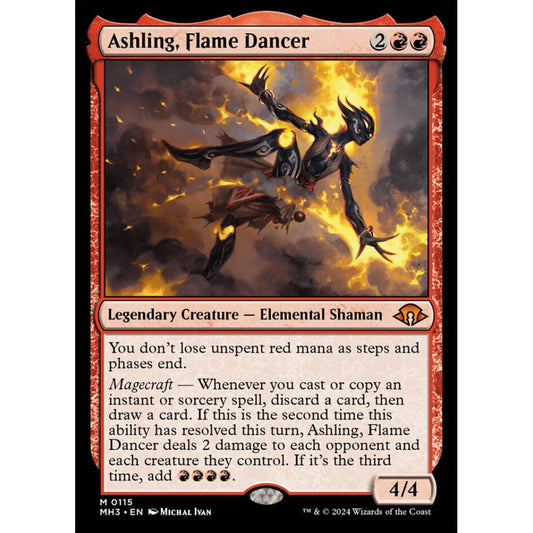 Ashling, Flame Dancer, 115, mythic, Magic: The Gathering, Modern Horizons 3