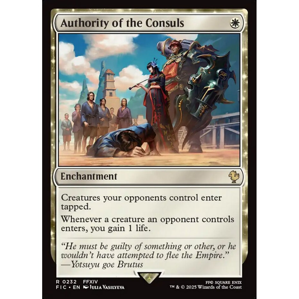 Authority of the Consuls rare 232 Magic the Gathering Final Fantasy Commander
