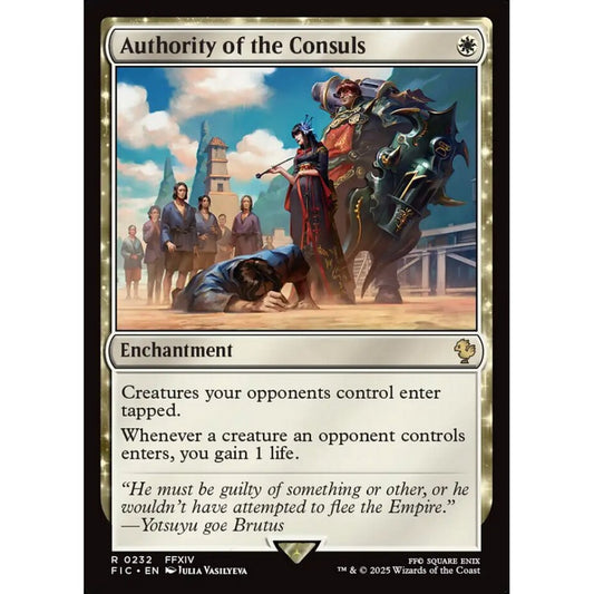 Authority of the Consuls rare 232 Magic the Gathering Final Fantasy Commander