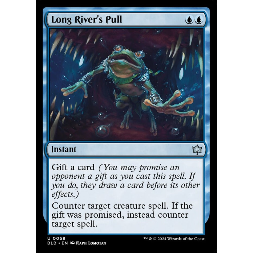 Long River's Pull, 58, uncommon, Magic: The Gathering, Bloomburrow