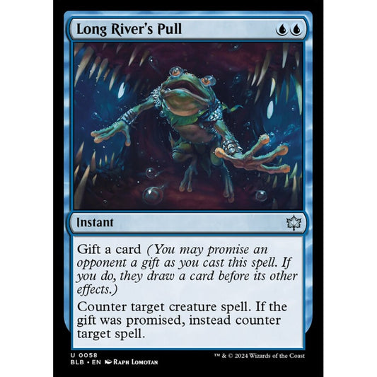 Long River's Pull, 58, uncommon, Magic: The Gathering, Bloomburrow