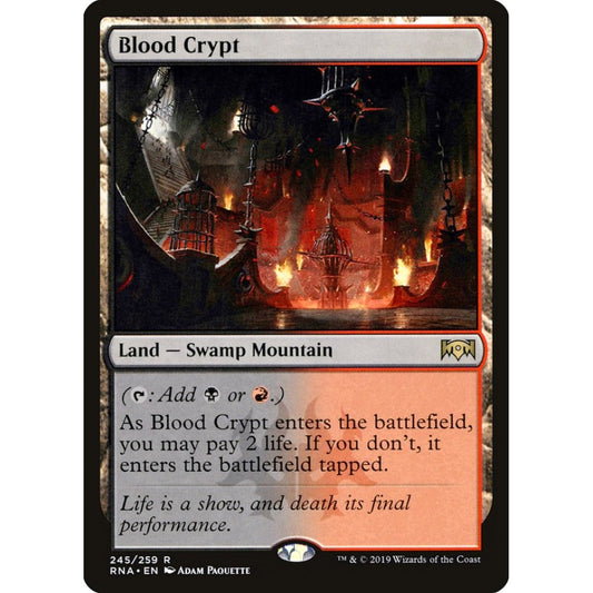 Blood Crypt rare 245 Magic the Gathering Ravnica Allegiance