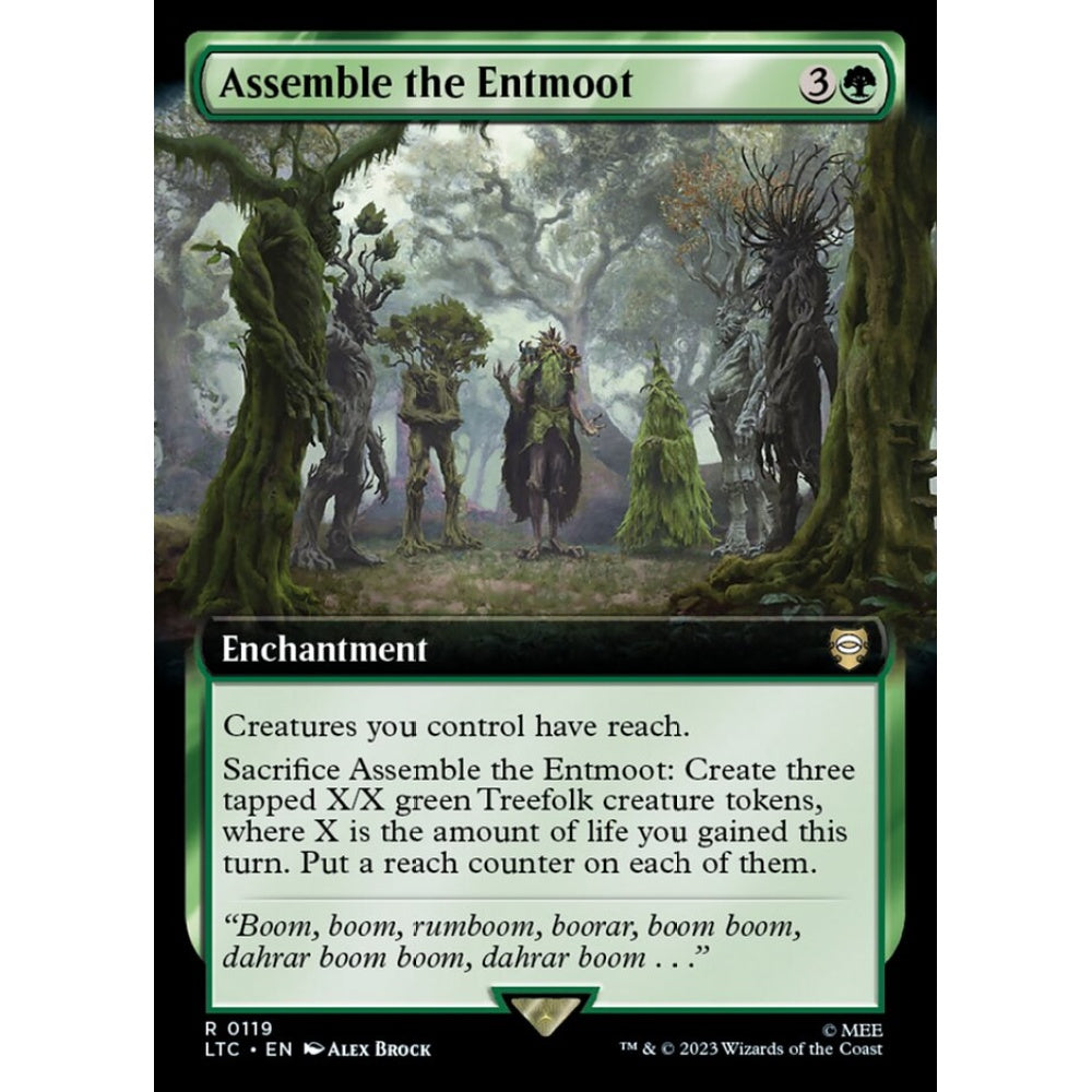 Assemble the Entmoot, rare, 119, Magic the Gathering, Tales of Middle-earth Commander