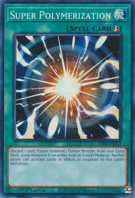Super Polymerization BLMR-EN089 Secret Secret Rare Yu-Gi-Oh Battles of Legend: Monstrous Revenge in Art