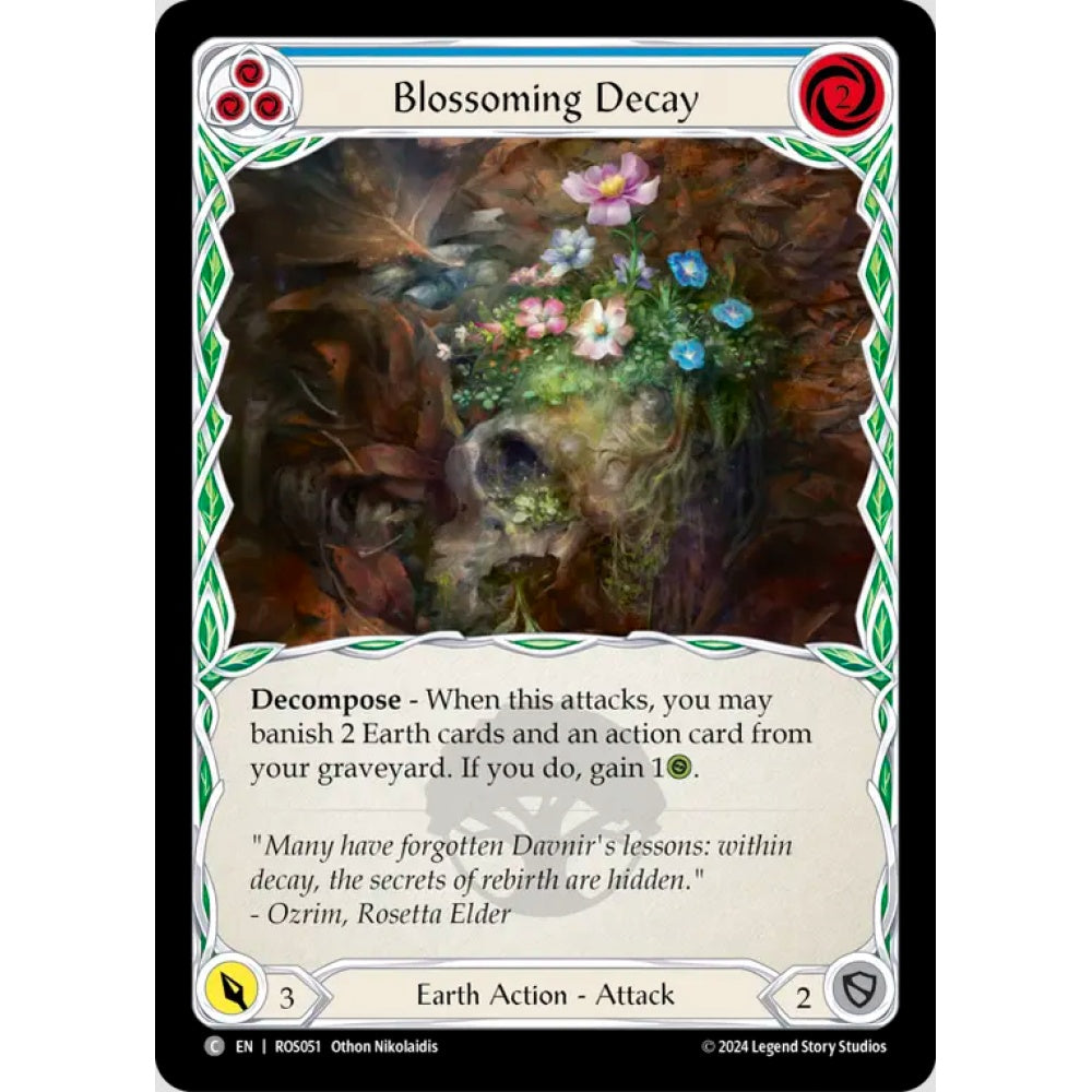 Blossoming Decay (Blue), ROS051, Common, Flesh and Blood, Rosetta