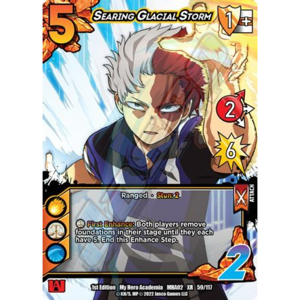 Searing Glacial Storm, 59/117, XR, UniVersus, MHA02 Crimson Rampage