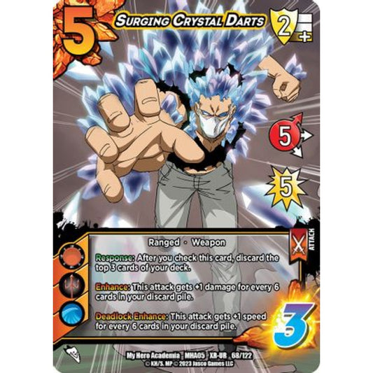 Surging Crystal Darts, 68/122, XR-UR, UniVersus, MHA05 Undaunted Raid