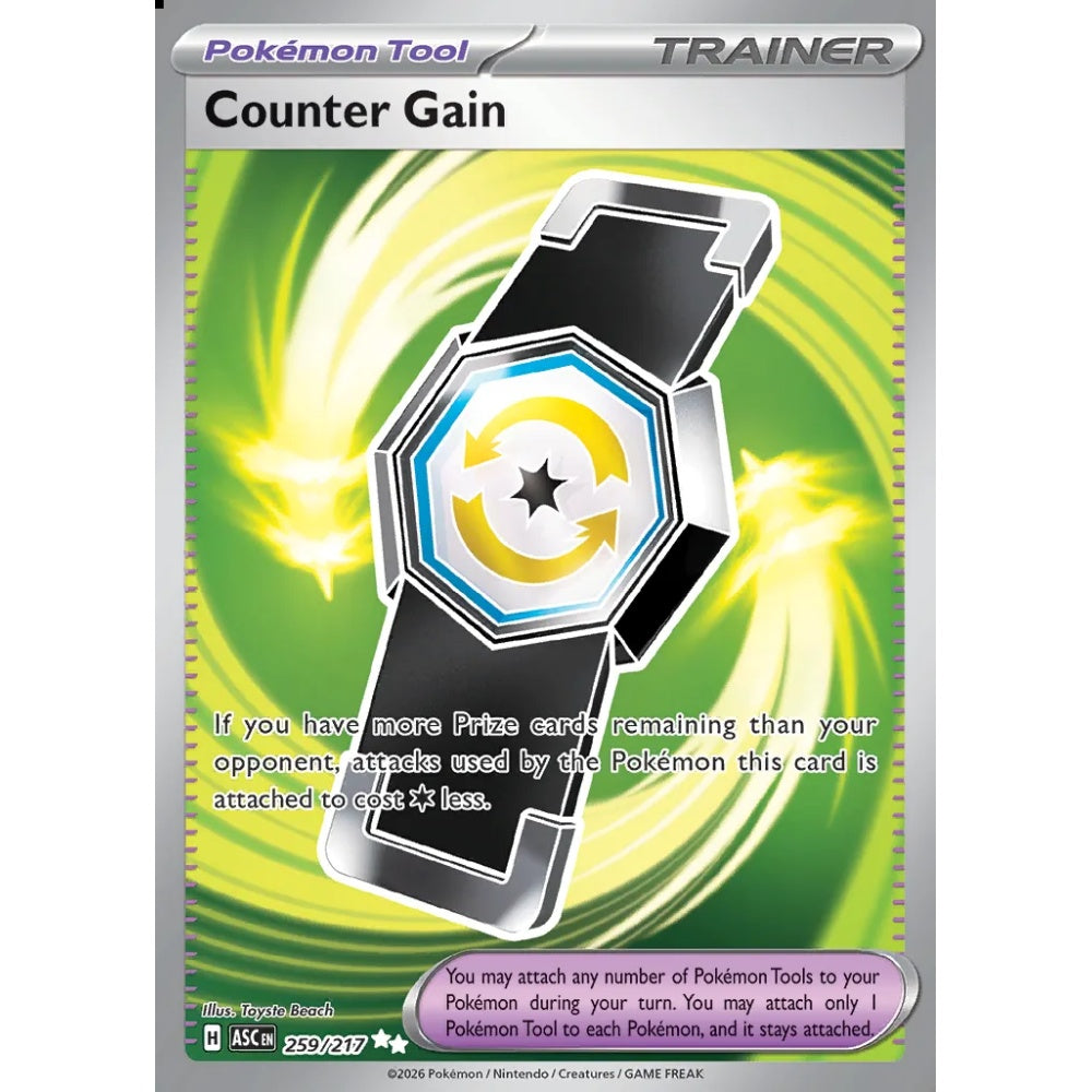 Counter Gain Ultra Rare 259/217 Pokemon Card Game Ascended Heroes