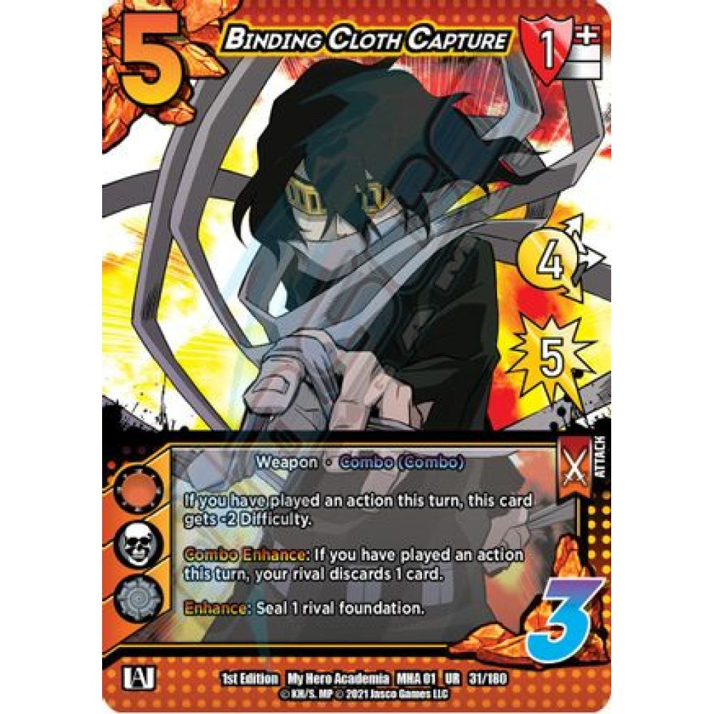 Binding Cloth Capture, 31/180, UR, UniVersus, MHA01 My Hero Academia
