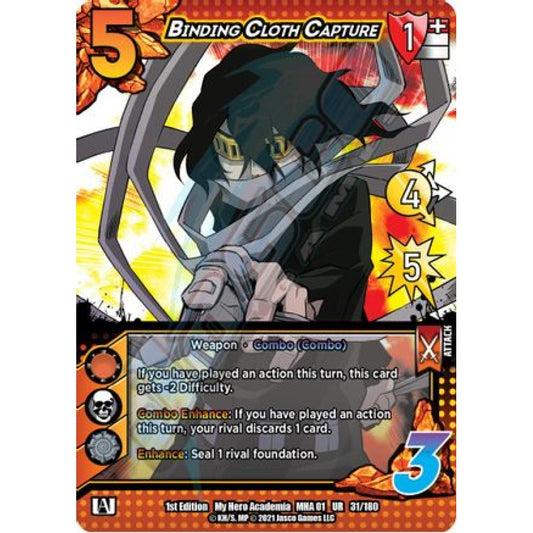Binding Cloth Capture, 31/180, UR, UniVersus, MHA01 My Hero Academia