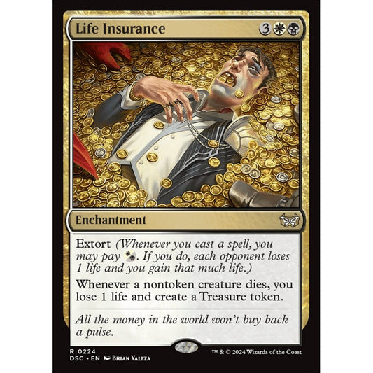 Life Insurance, 224, rare, Magic: The Gathering, Duskmourn: House of Horror