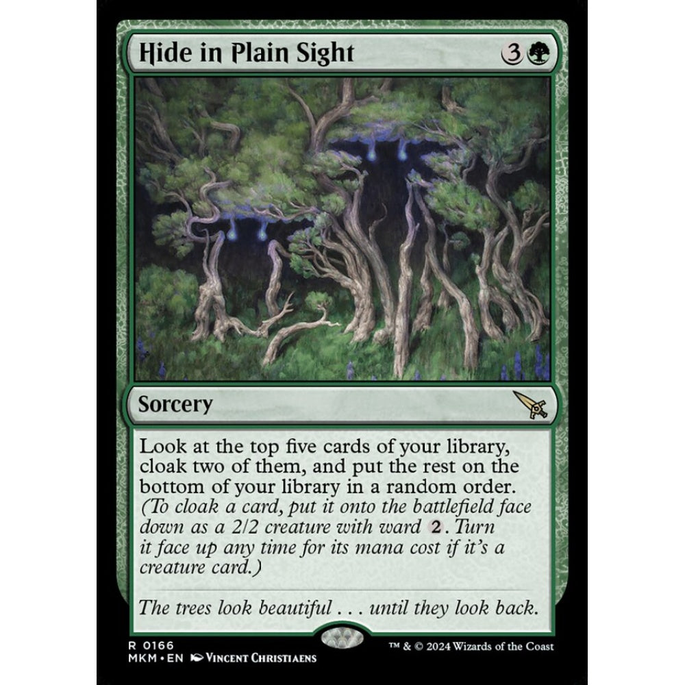 Hide in Plain Sight rare 166 Magic the Gathering Murders at Karlov Manor