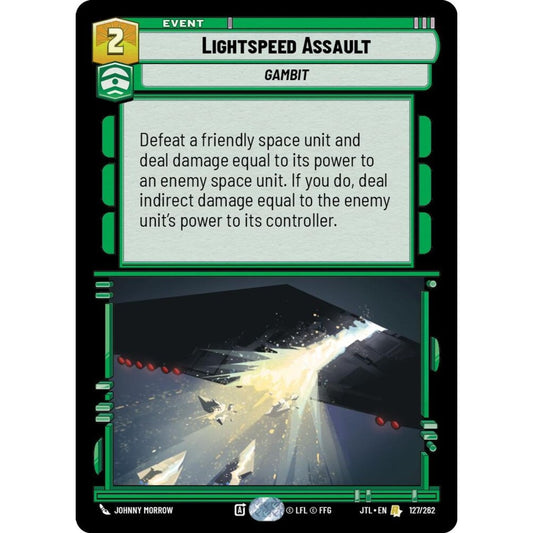 Lightspeed Assault, R, JTL 127), Star Wars Unlimited