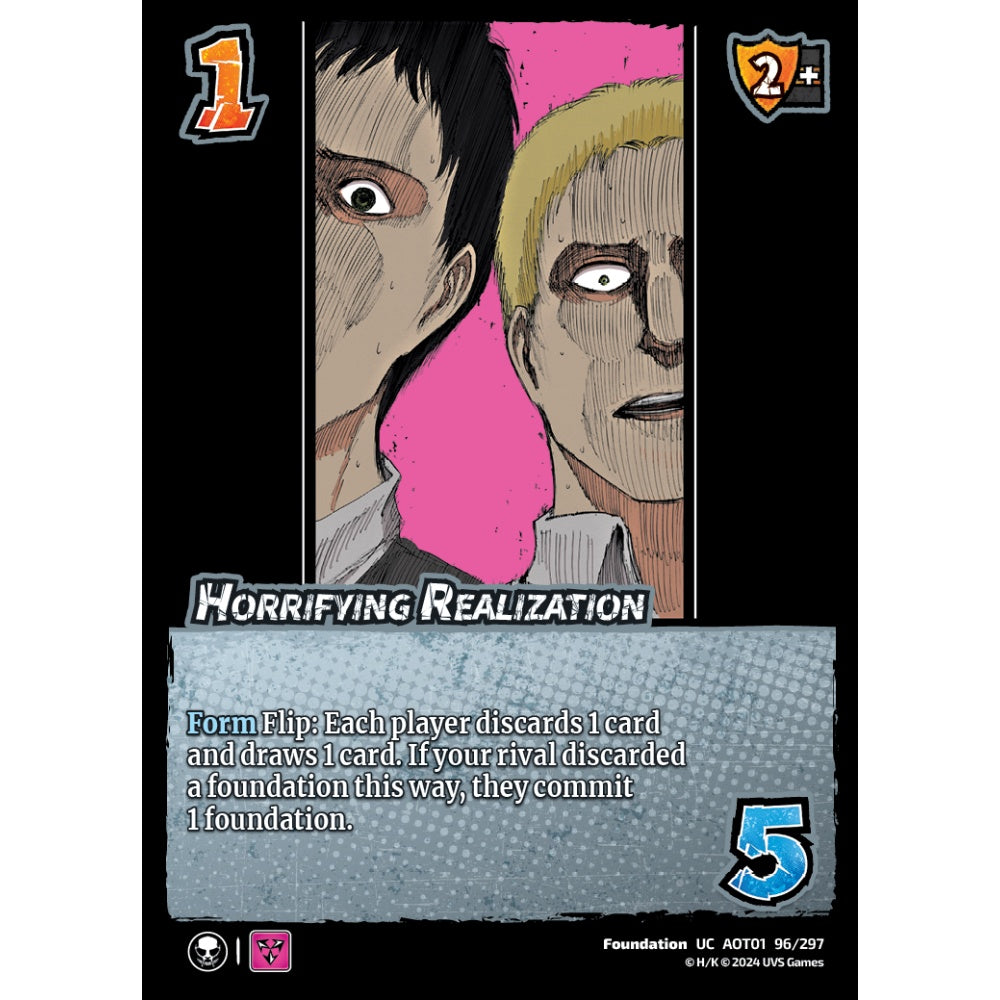 Horrifying Realization, 96/297, UC, UniVersus, Attack on Titan: Battle for Humanity