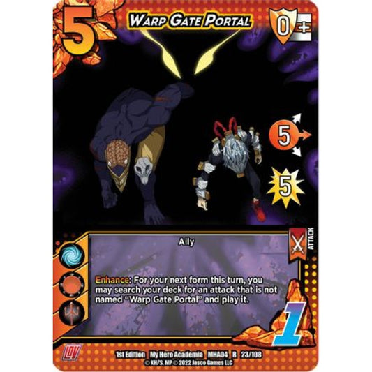 Warp Gate Portal, 023/108, R, UniVersus, MHA04 League of Villains