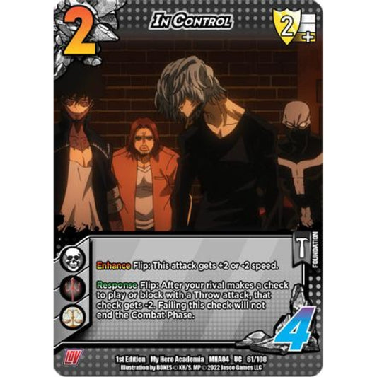 In Control, 061/108, UC, UniVersus, MHA04 League of Villains
