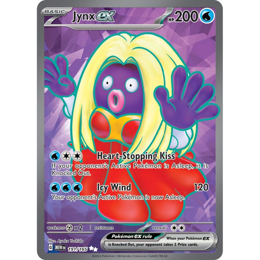 Jynx ex Ultra Rare 191/165 Pokemon Card Game Pokémon 151