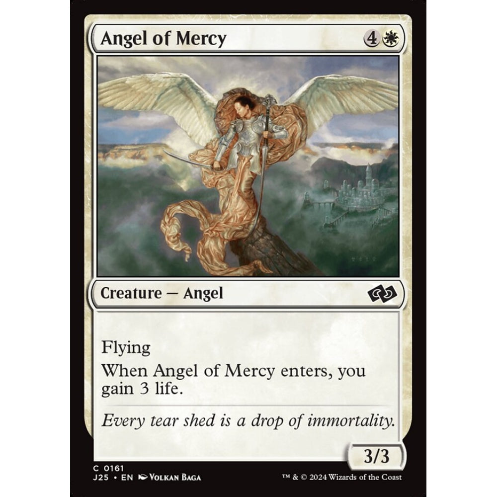 Angel of Mercy, 161, common, Magic: The Gathering, Foundations Jumpstart