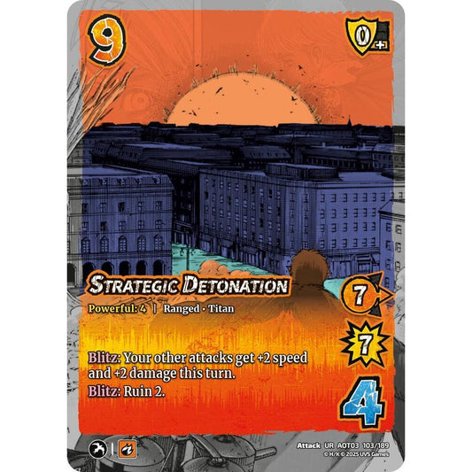 Strategic Detonation 103/189 AOT03 Universus Attack on Titan: Apocalypse Attack UR